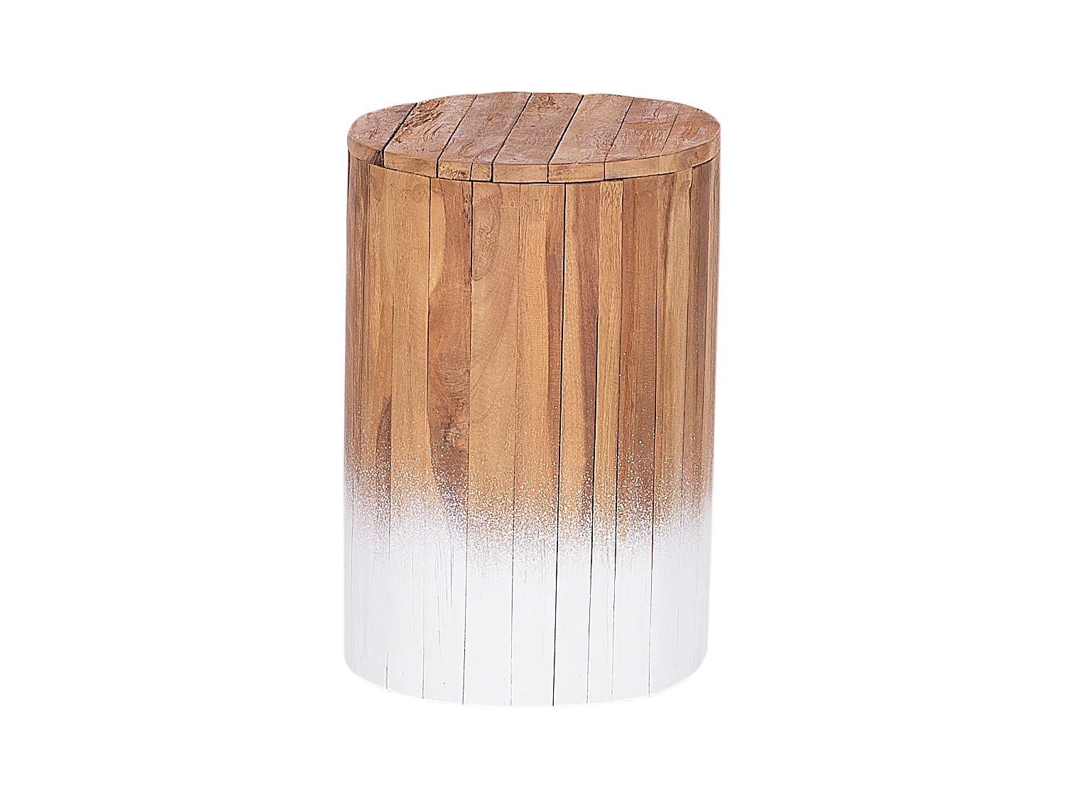 Table d'appoint MOVAS Teck Marron/blanc