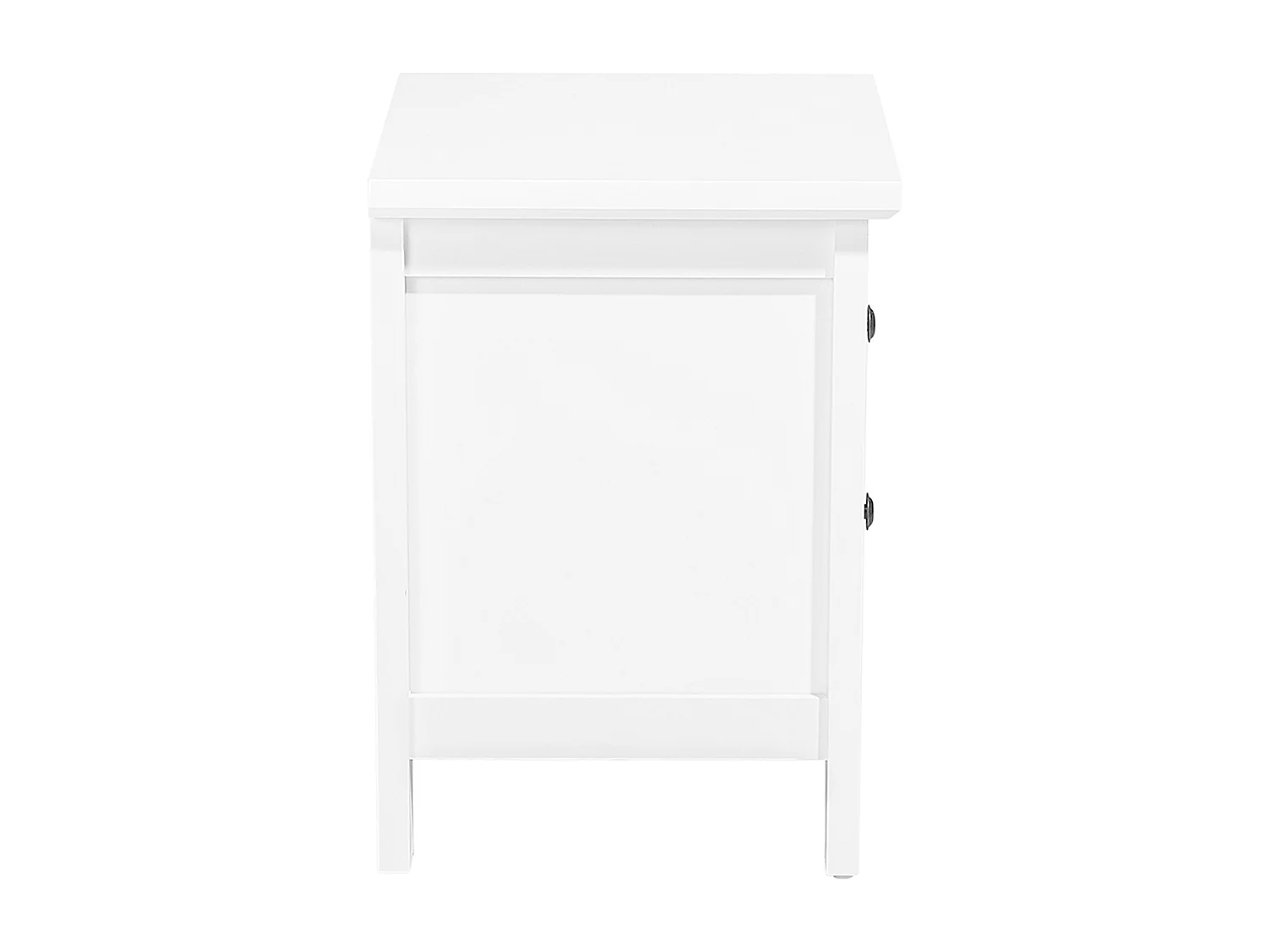 Table de nuit à 2 tiroirs JOLIET Blanc