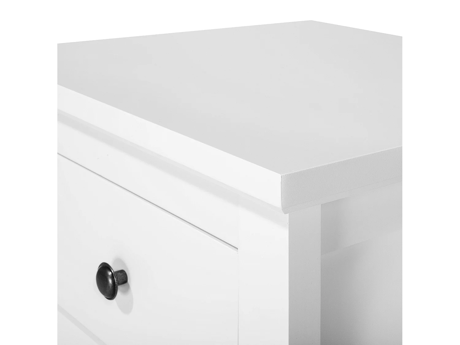 Table de nuit à 2 tiroirs JOLIET Blanc