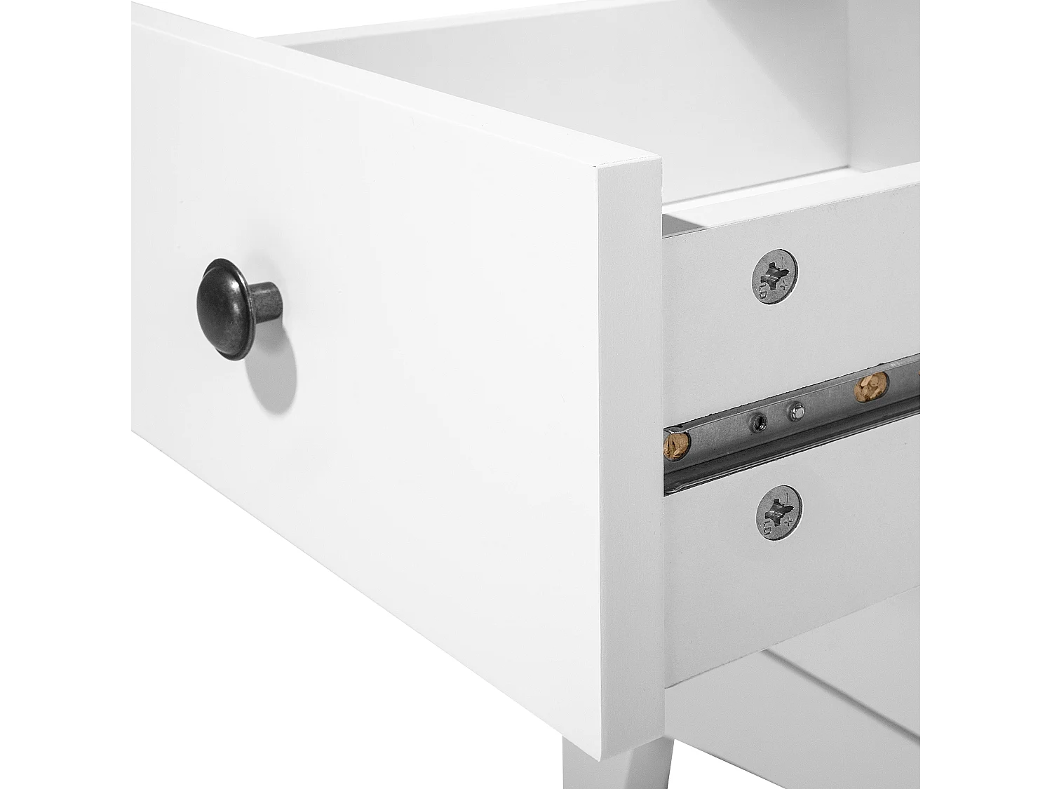 Nachtkastje met 2 lades JOLIET Wit