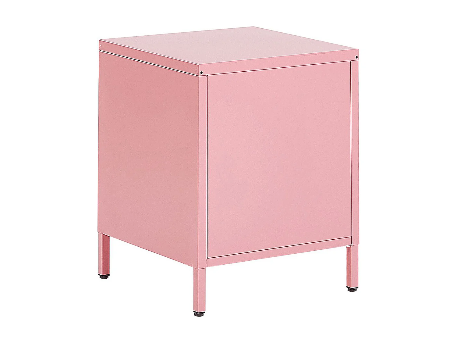 Table de nuit à 2 tiroirs MALAVI Métal Rose