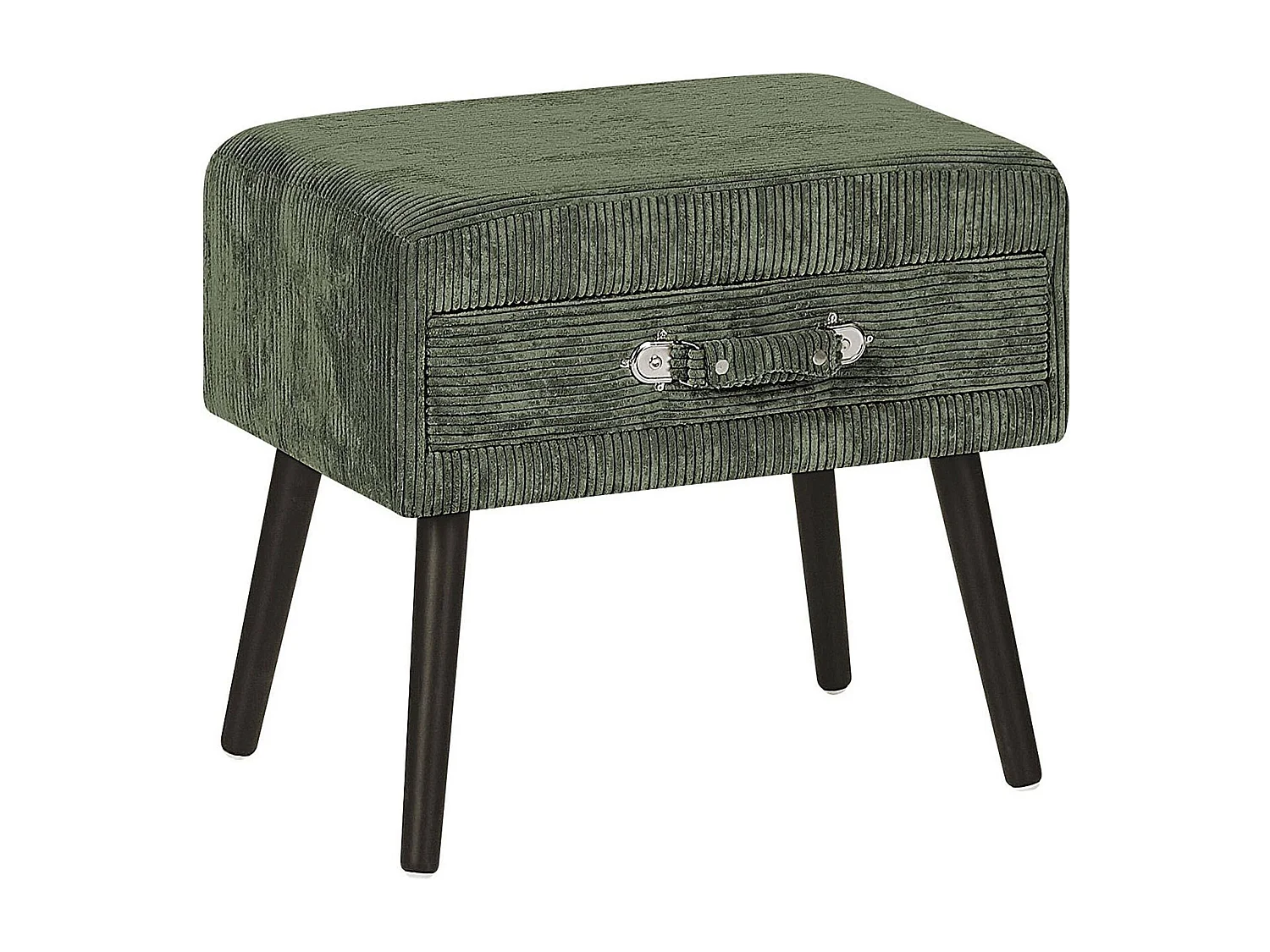 Mesa de cabeceira com gaveta EUROSTAR Bombazine Verde escuro