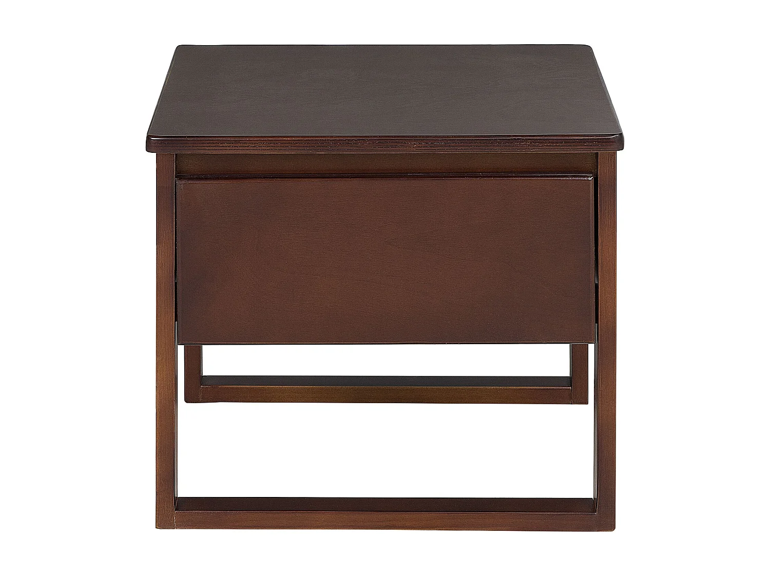 Table de nuit à 1 tiroir GIULIA Bois de pin Marron foncé