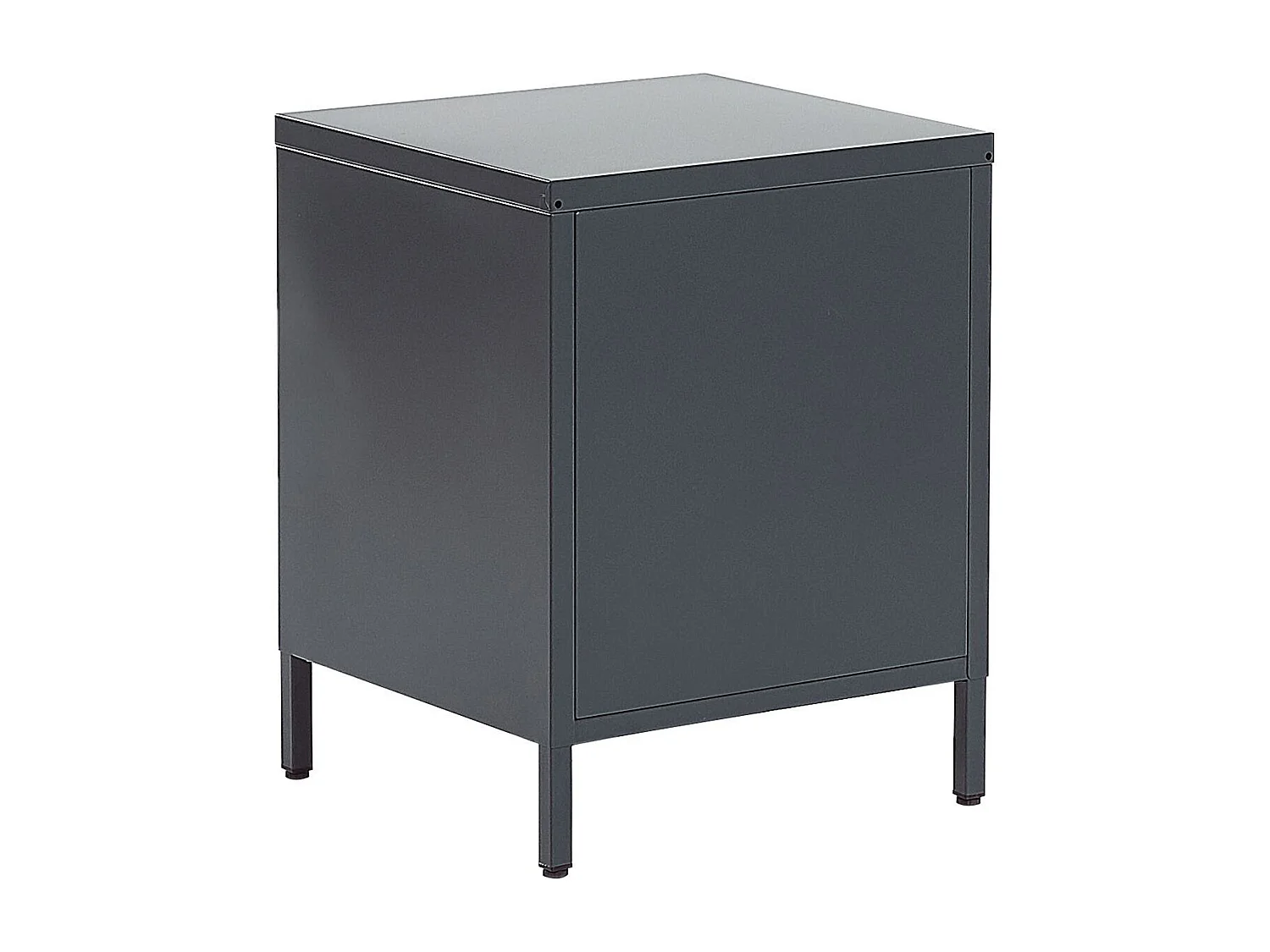 Nachtkastje met 2 lades MALAVI Metaal Donkergrijs