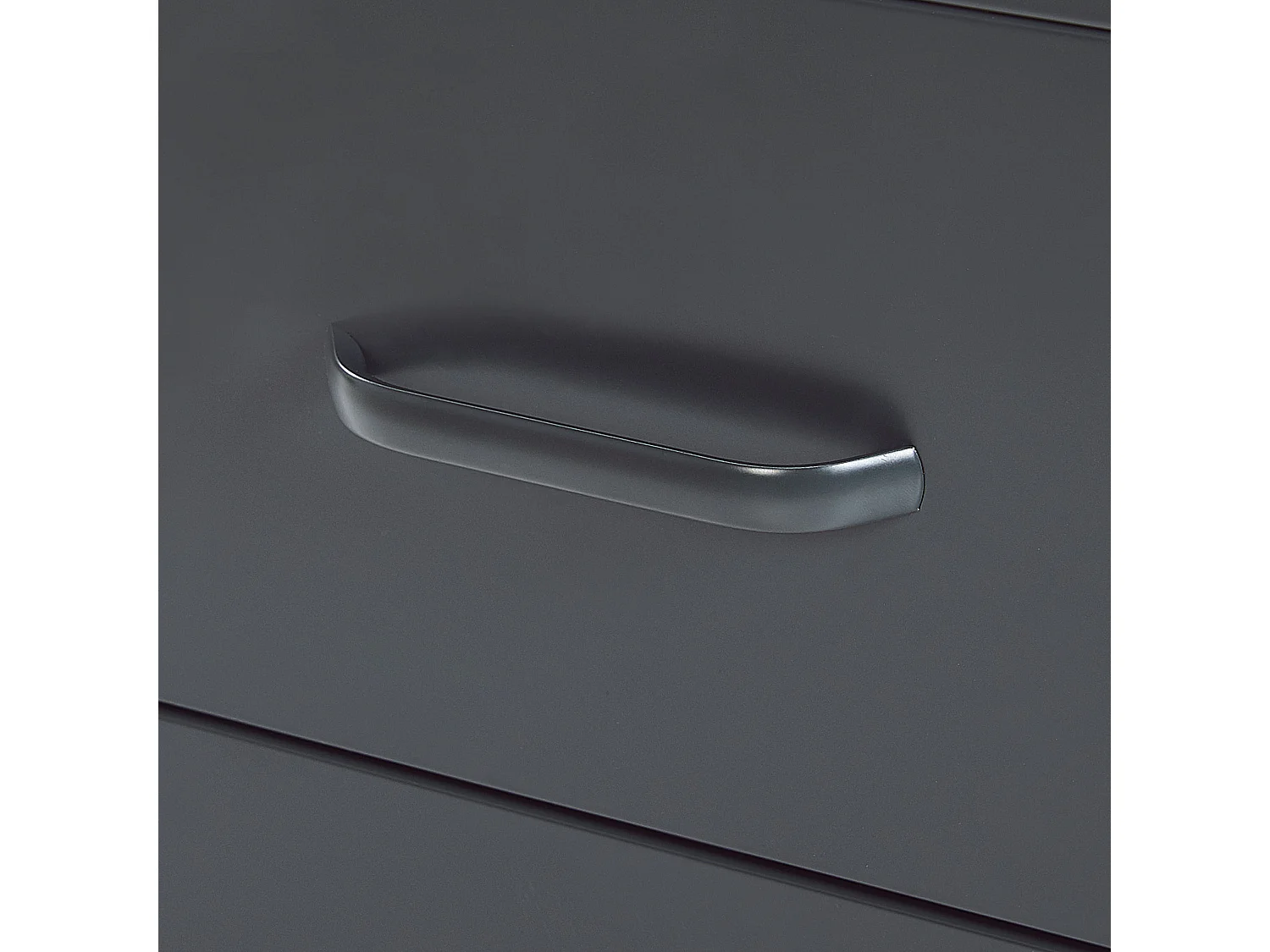 Nachtkastje met 2 lades MALAVI Metaal Donkergrijs