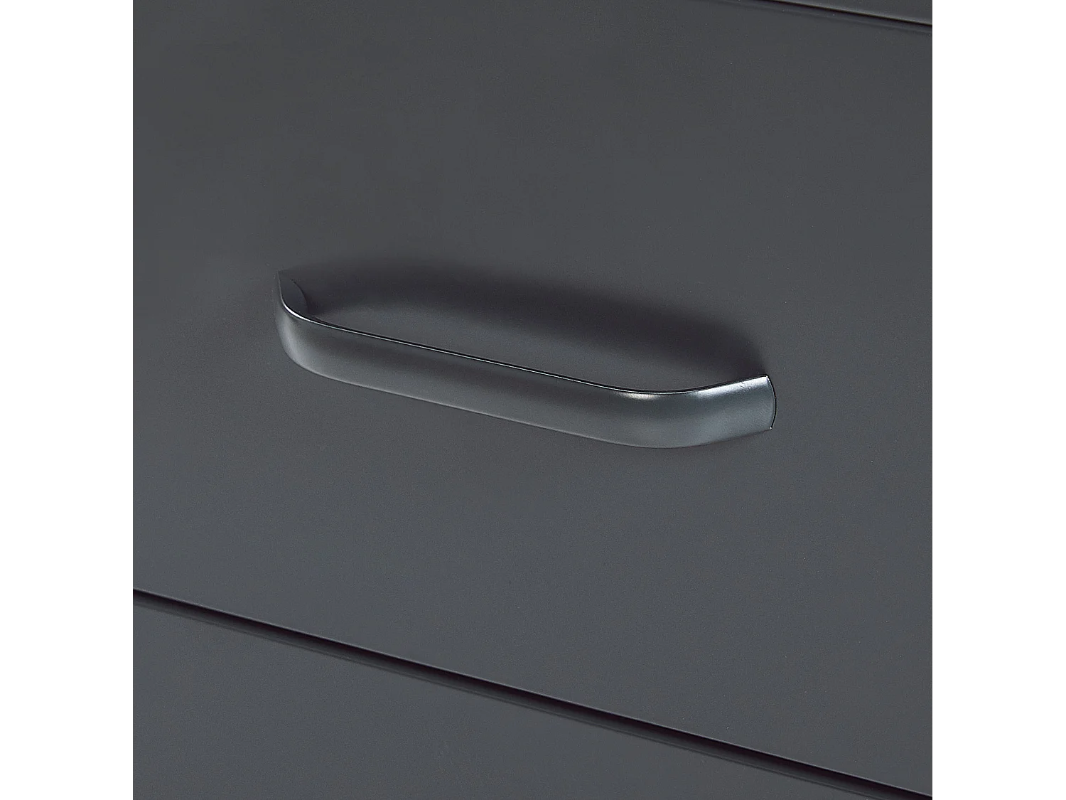 Nachtkastje met 2 lades MALAVI Metaal Donkergrijs