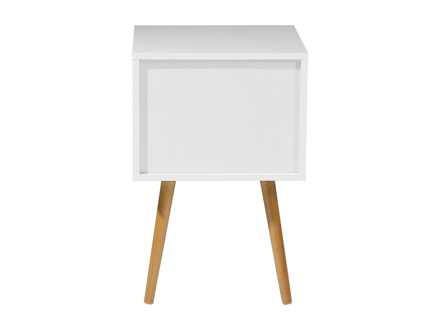 Nachtkastje met 2 lades ALABAMA Wit