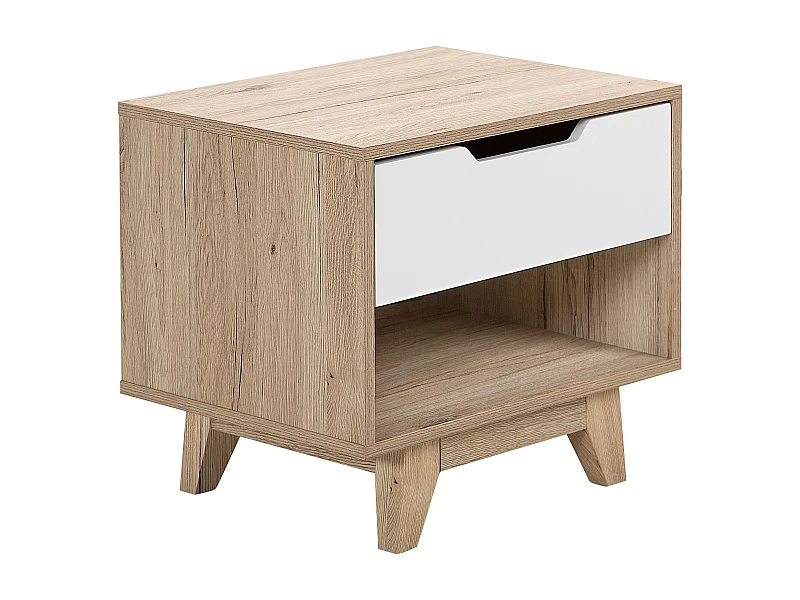 Table de nuit à 1 tiroir SPENCER Blanc