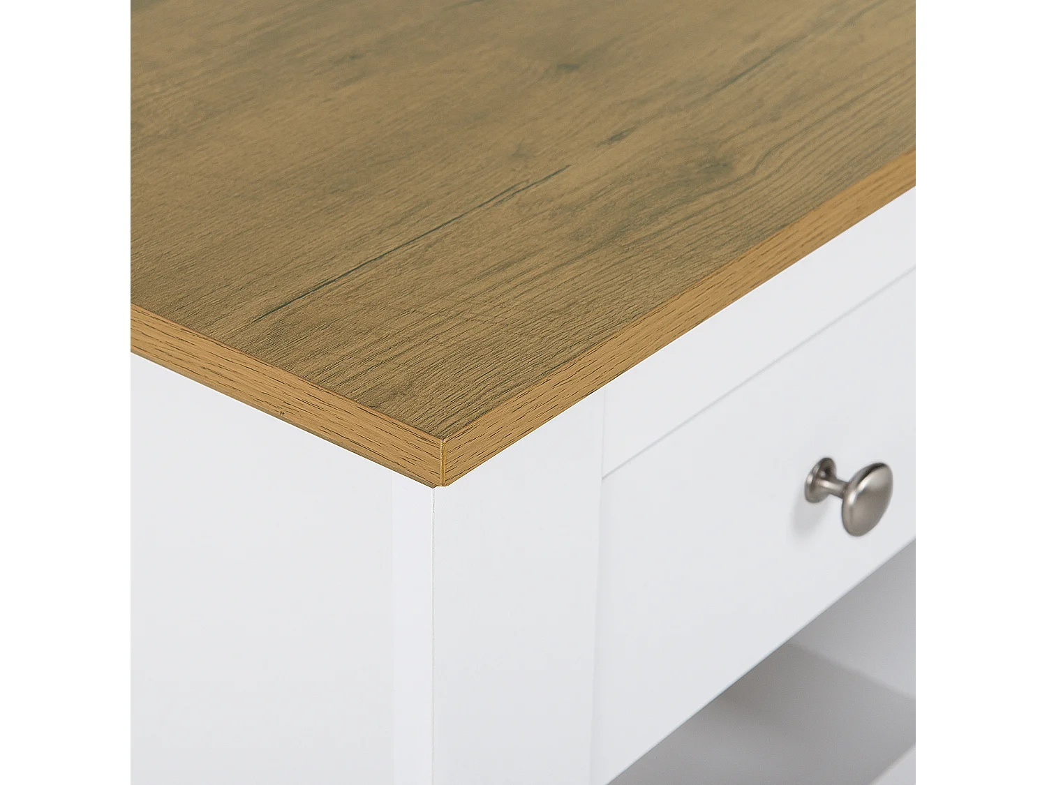 Nachttisch mit 1 Schublade WINGLAY Weiss