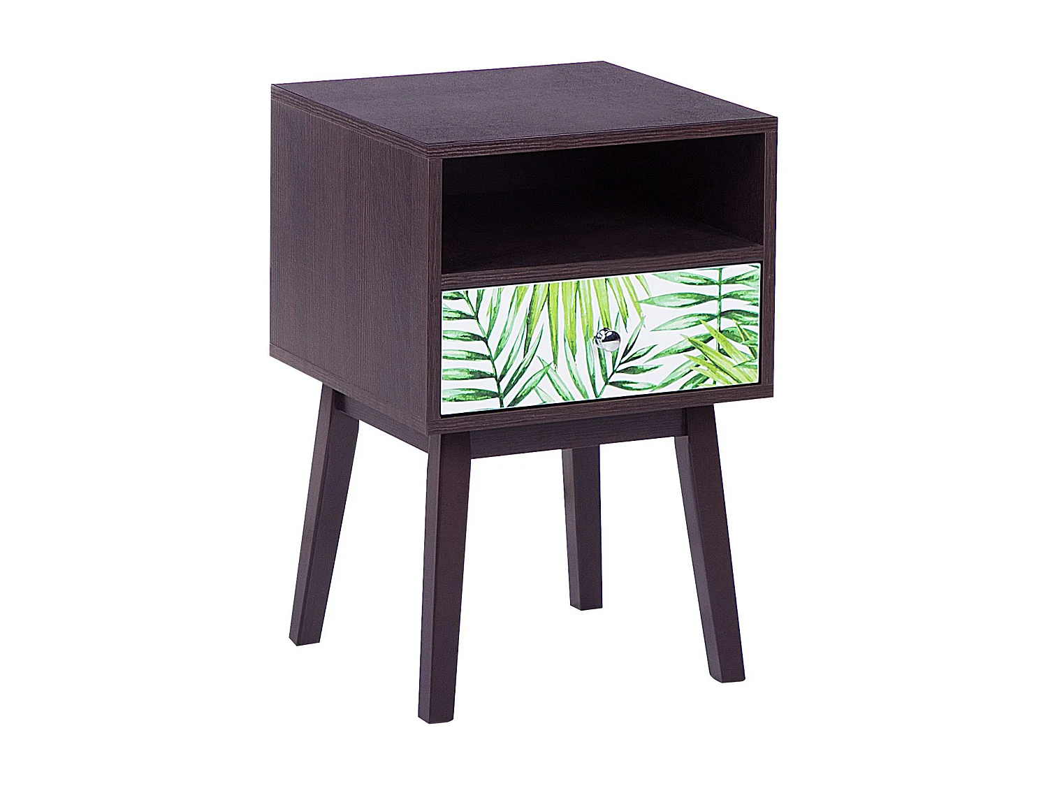 Comodino 1 cassetto RODES Marrone scuro