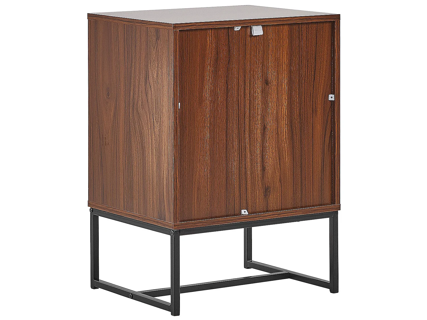 2 Drawer Bedside Table NUEVA Dark Brown/ White