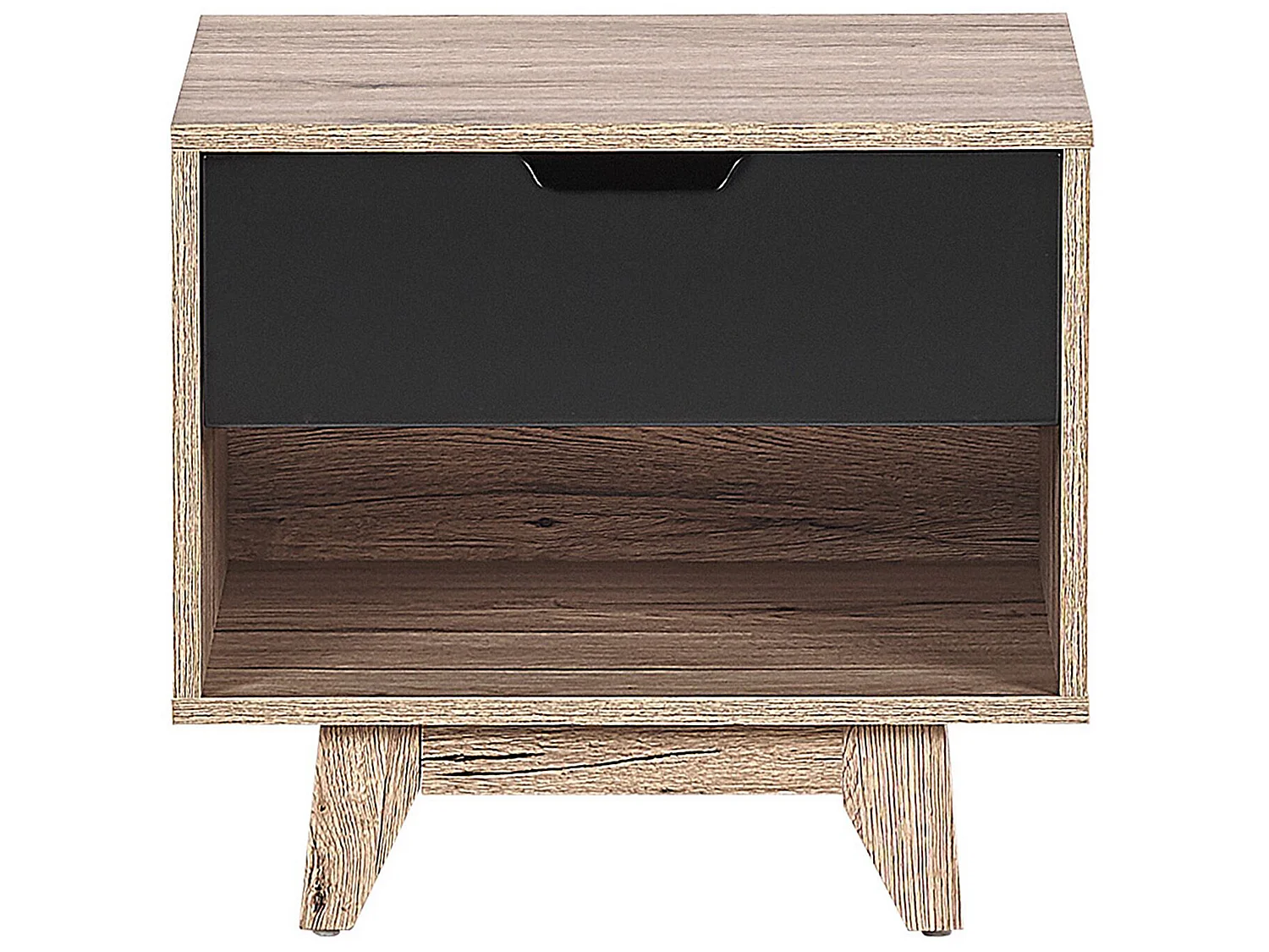 1 Drawer Bedside Table SPENCER Black