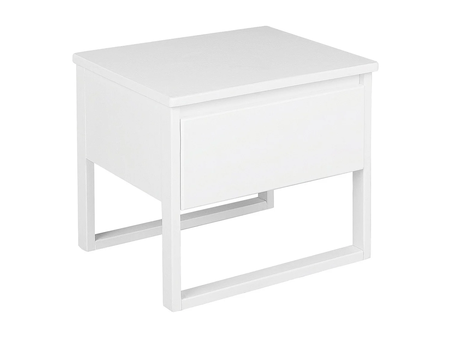 Table de nuit à 1 tiroir GIULIA Bois de pin Blanc