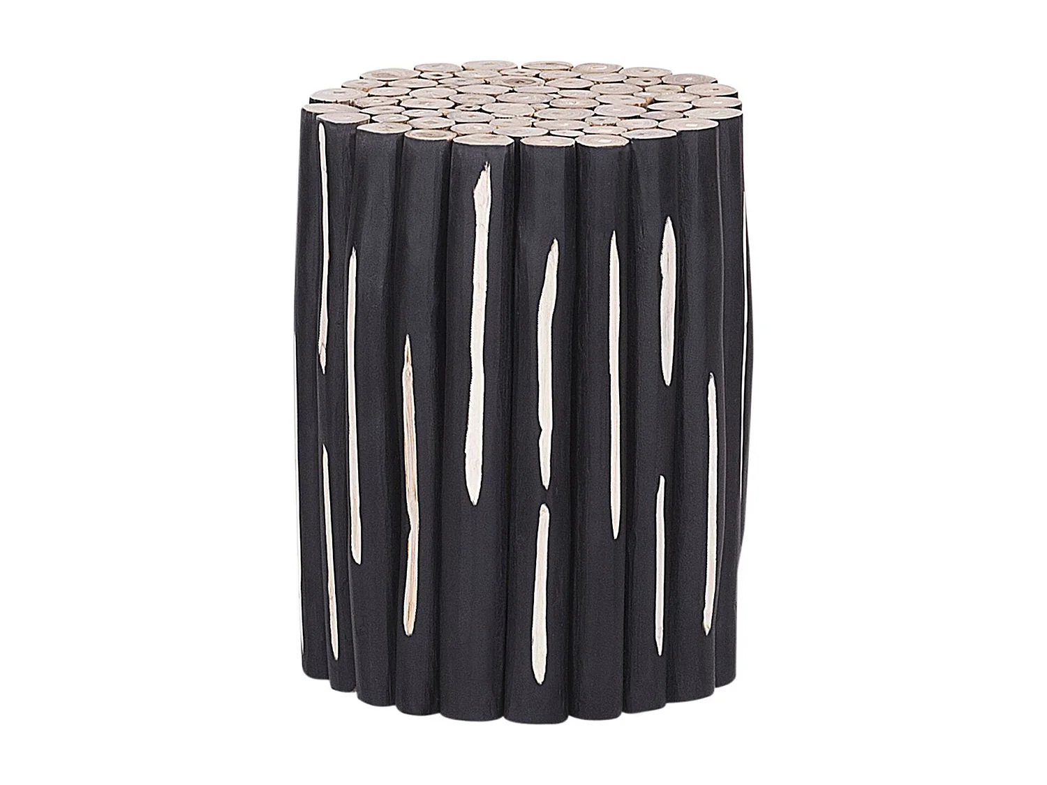 Bijzettafel ALTATA Teakhout Zwart