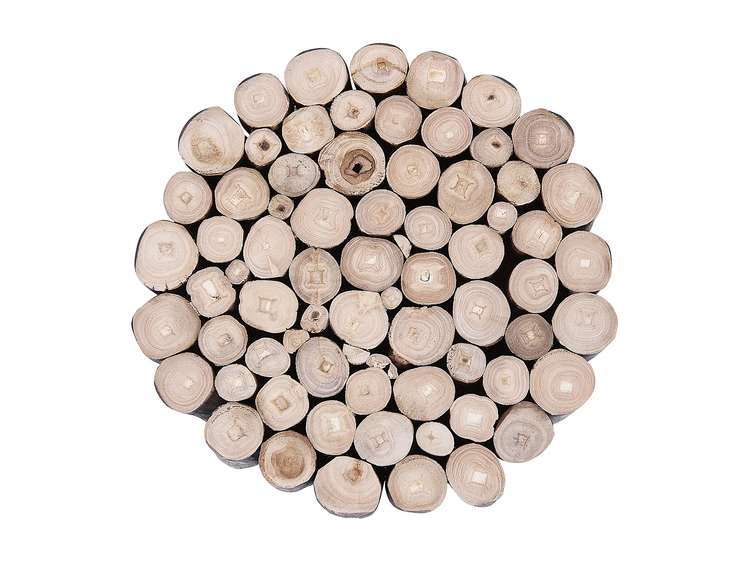 Bijzettafel ALTATA Teakhout Zwart