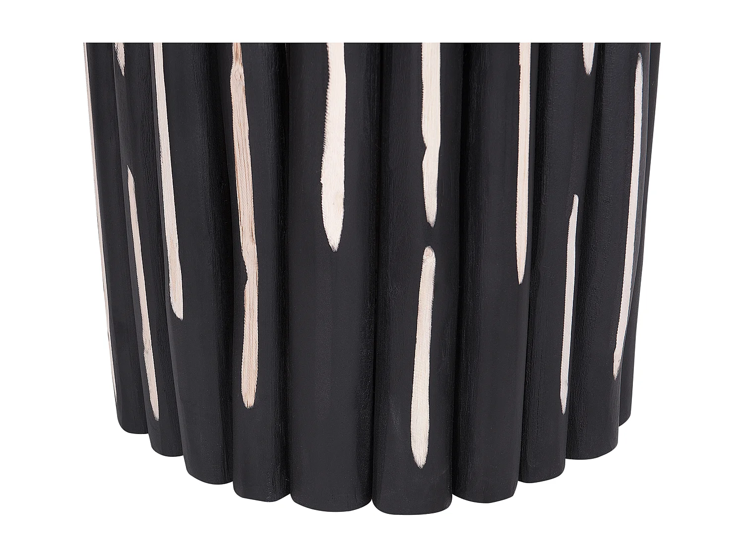 Bijzettafel ALTATA Teakhout Zwart