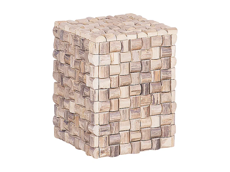 Table d\'appoint CAJEME Teck Marron clair