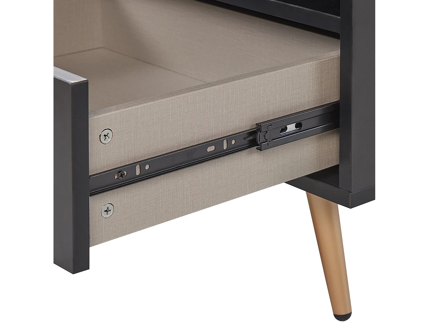 Table de nuit à 1 tiroir INDIO Noir