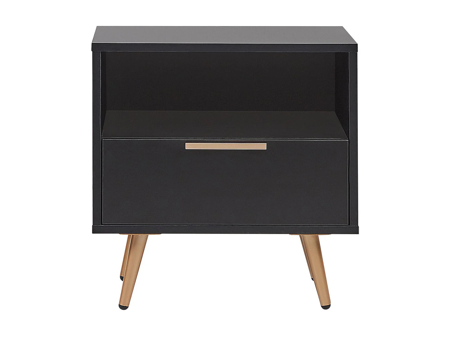 Nachtkastje met 1 lade INDIO Zwart