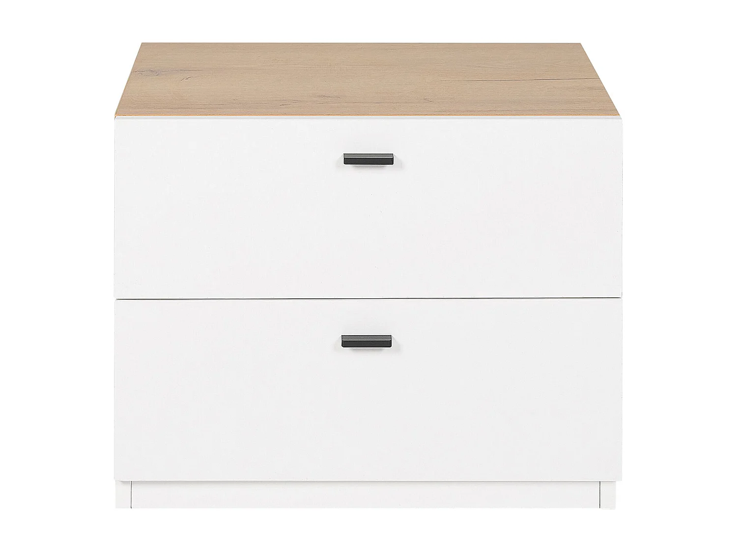 Table de nuit à 2 tiroirs EDISON Blanc