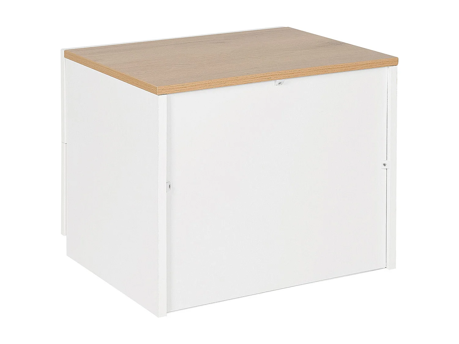 Szafka nocna 2 szuflady EDISON Biały