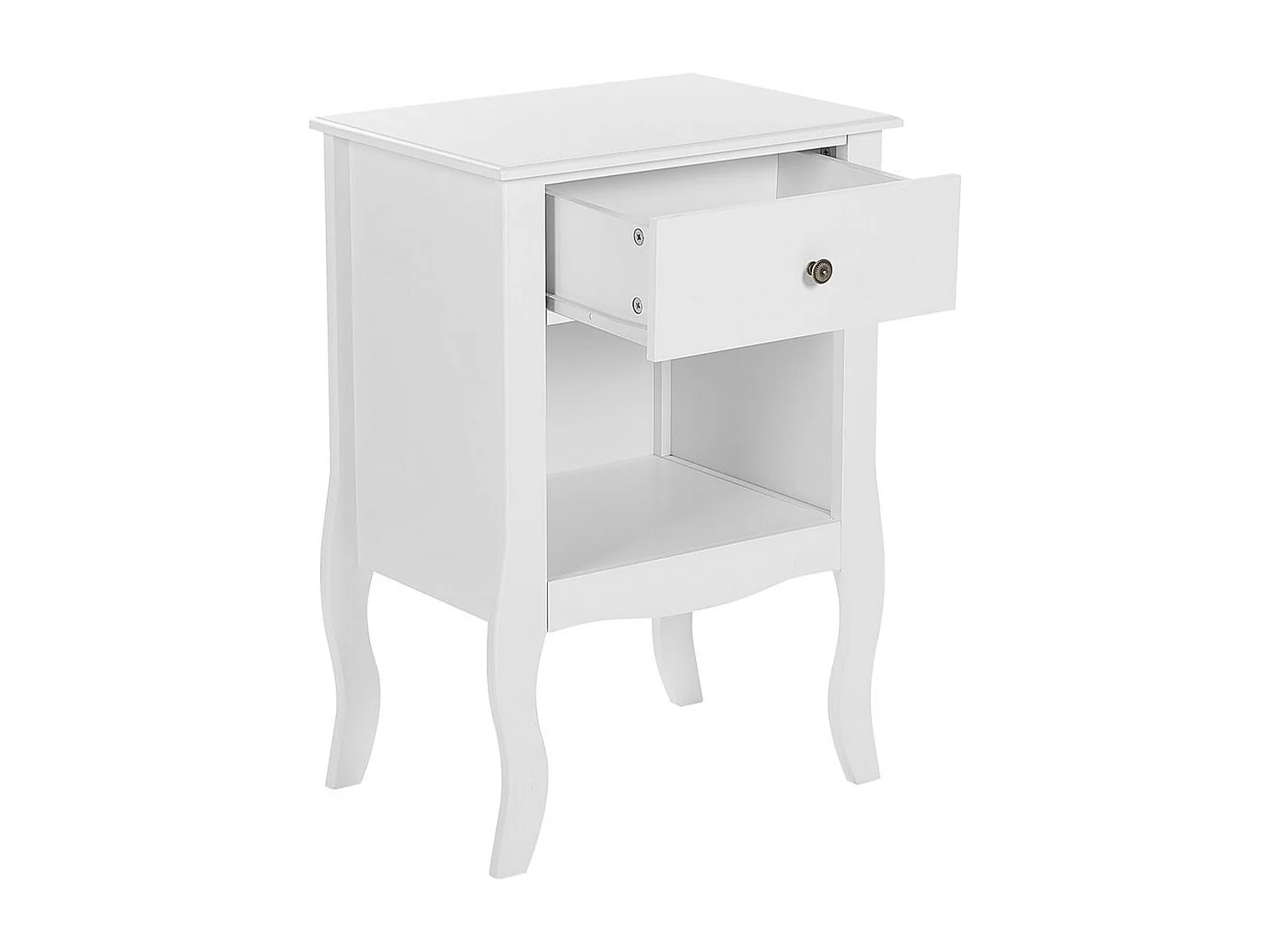 Table de nuit à 1 tiroir LANE Blanc