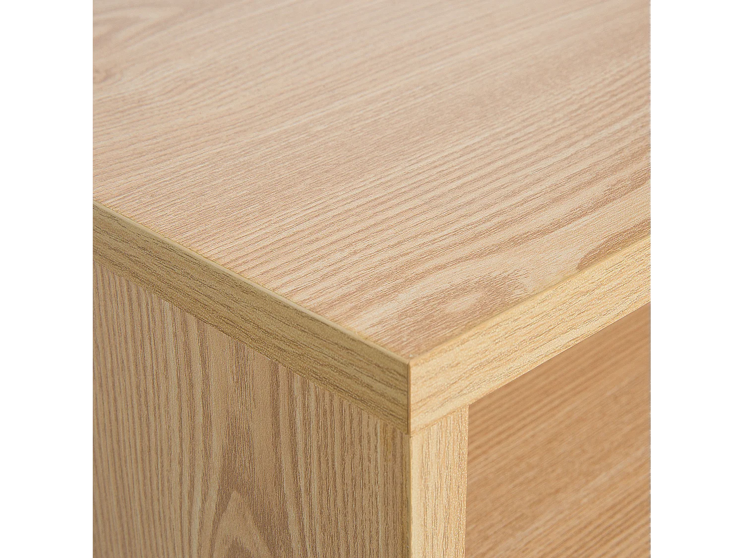 Mesa de cabeceira com 2 gavetas FARGO Castanho claro