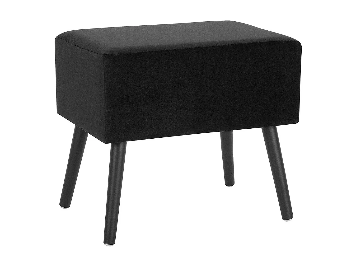 Comodino Velluto Nero EUROSTAR