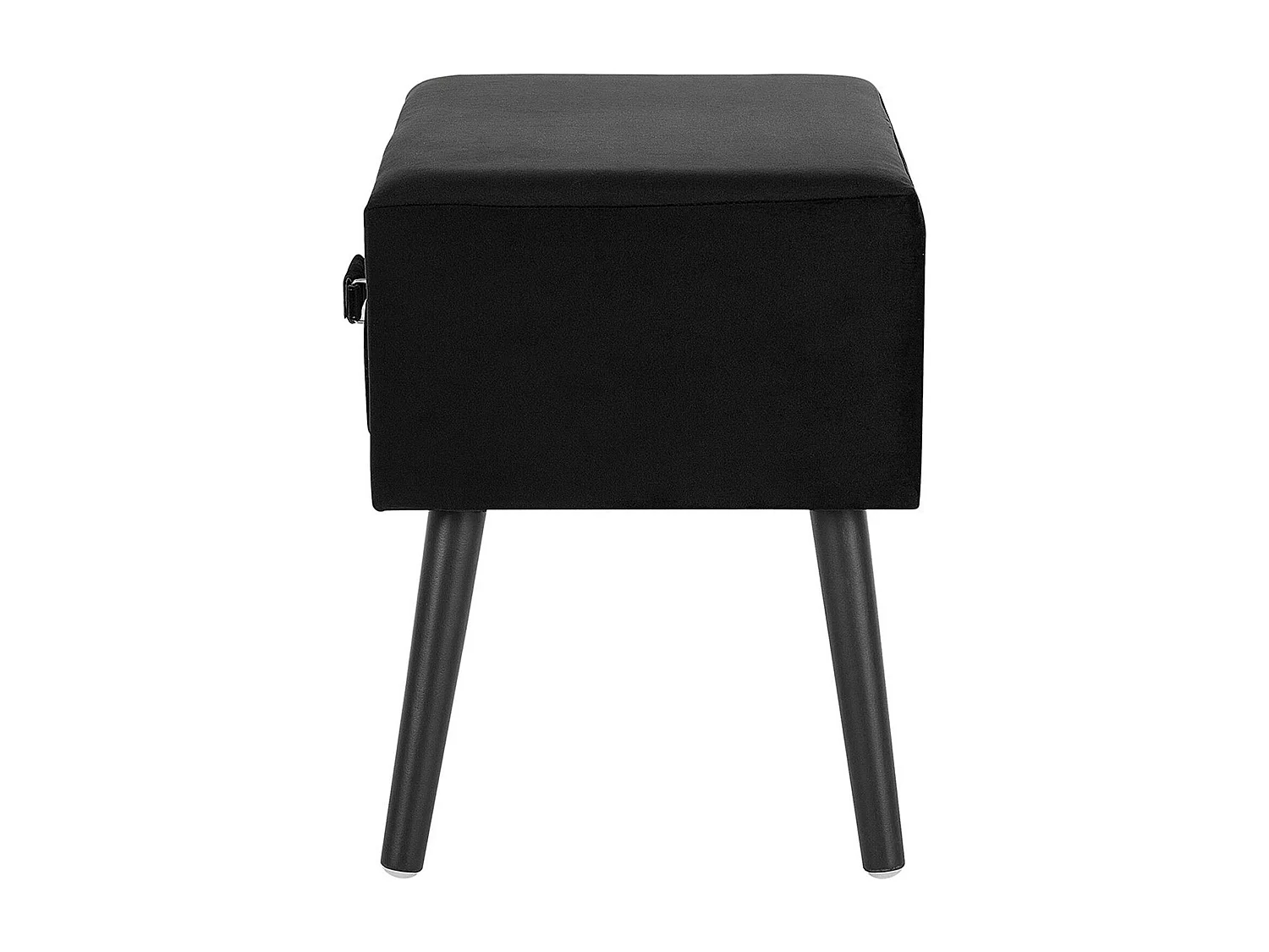 Comodino Velluto Nero EUROSTAR