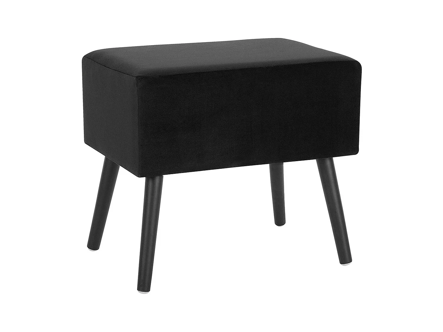 Nachtkastje Fluweel Zwart EUROSTAR