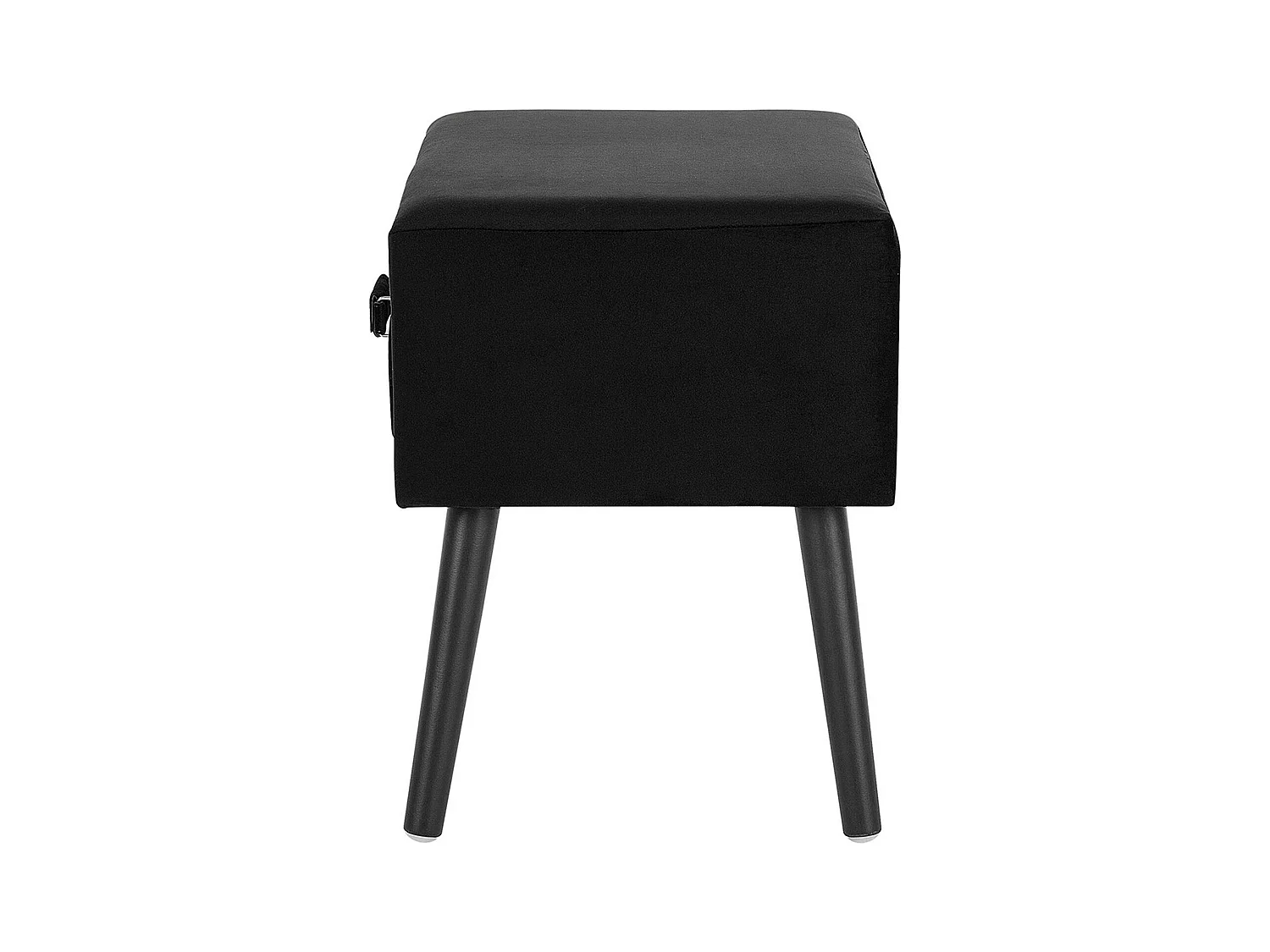 Nachtkastje Fluweel Zwart EUROSTAR