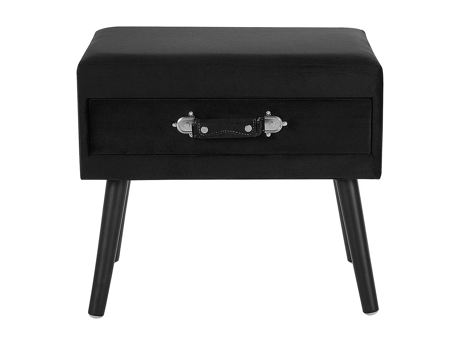 Mesa de cabeceira Veludo Preto EUROSTAR