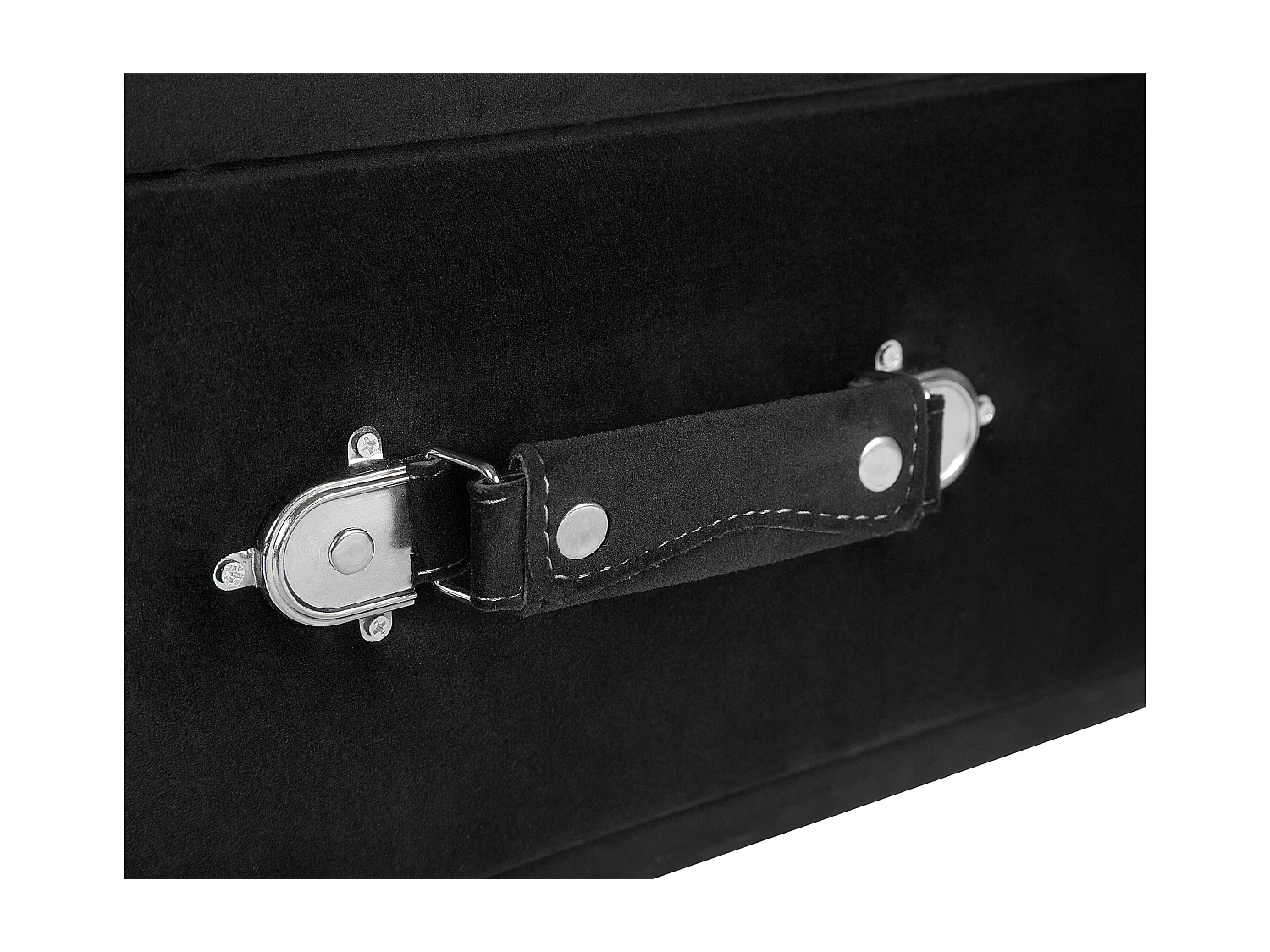 Mesa de cabeceira Veludo Preto EUROSTAR