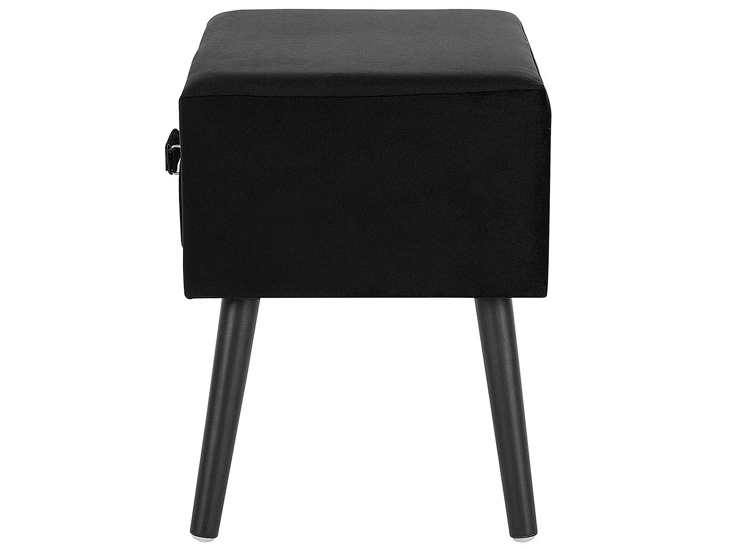 Comodino Velluto Nero EUROSTAR