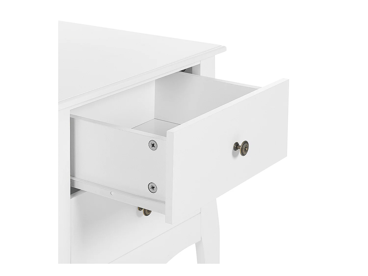 Nachttisch mit 2 Schubladen LANE Weiss