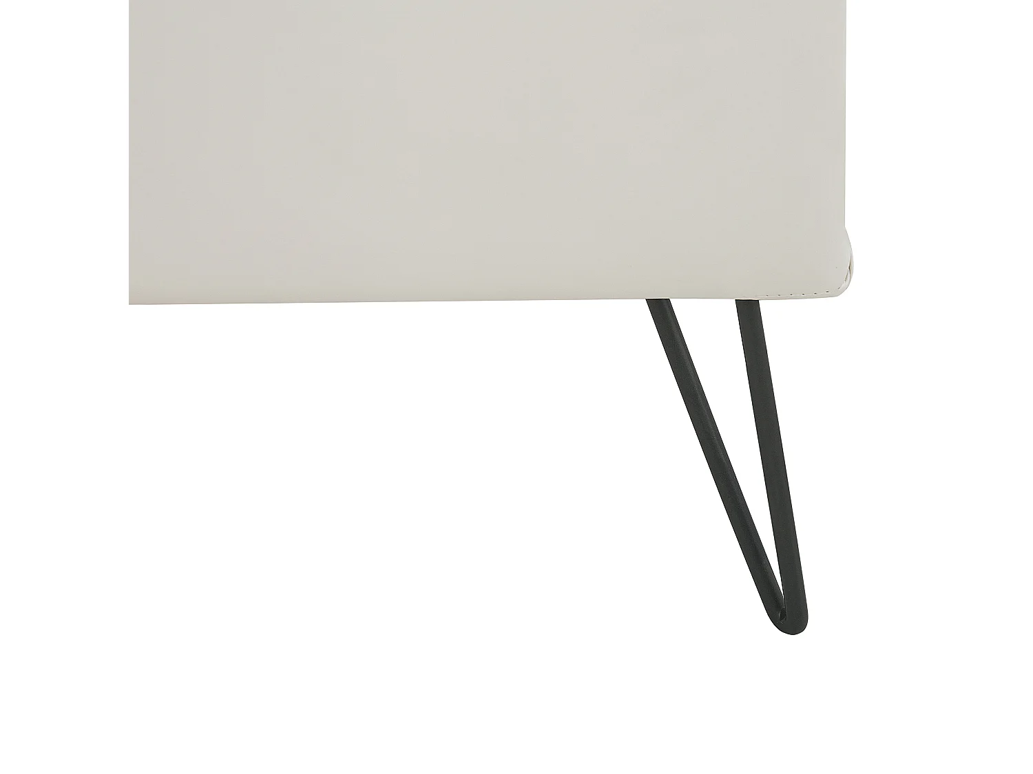 Table de nuit à 1 tiroir BETIN Cuir PU Blanc