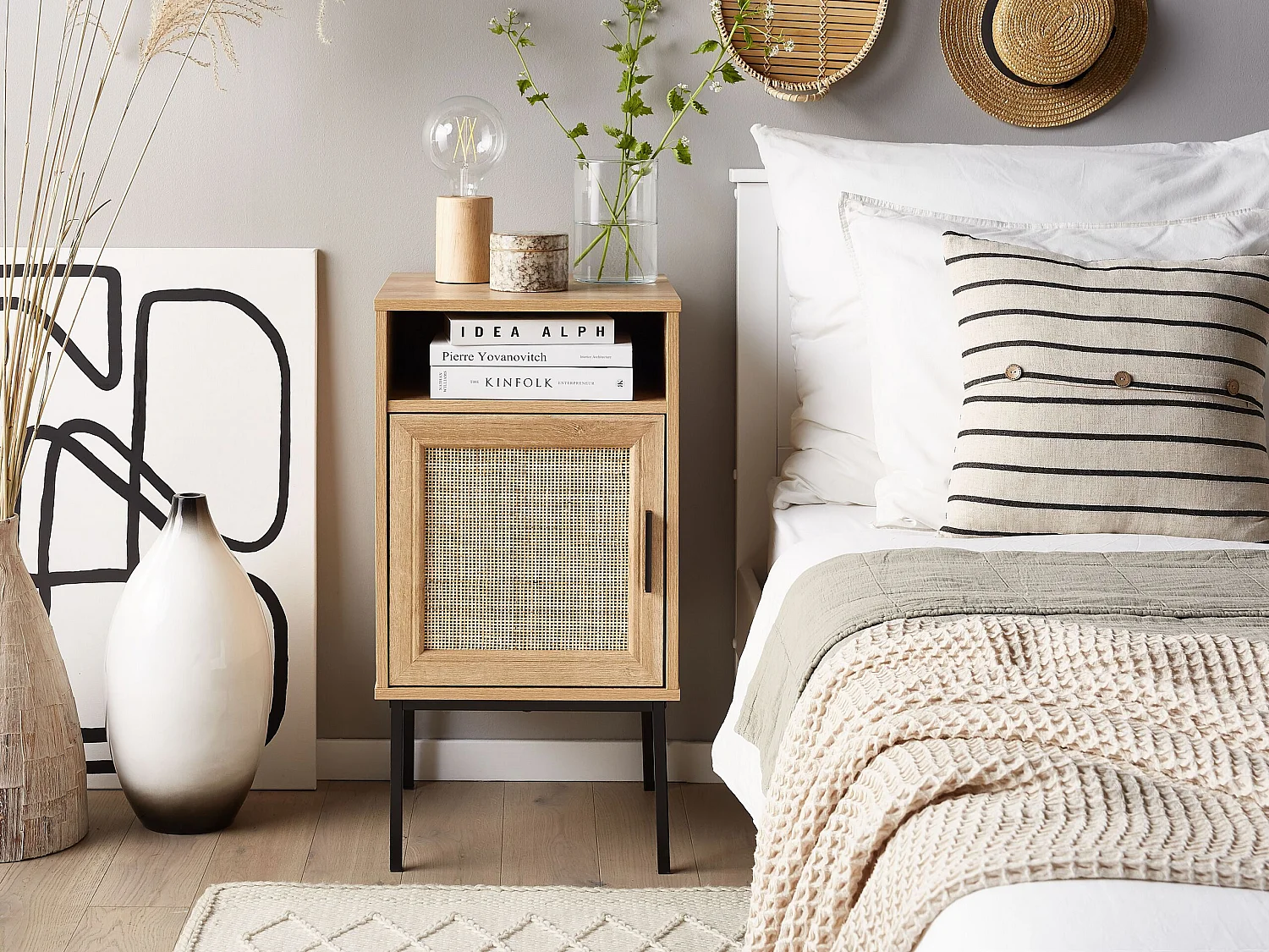 Table de chevet PASCO Marron clair