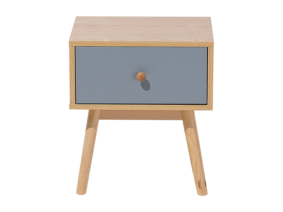 Table de nuit à 1 tiroir ARVADA Marron clair