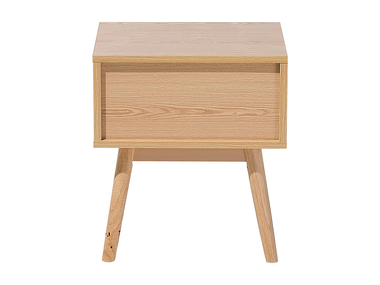 Table de nuit à 1 tiroir ARVADA Marron clair