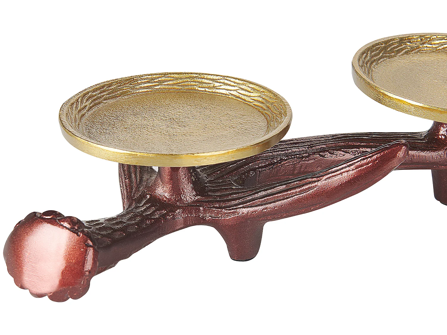 Świecznik CLEONAE Metal 7 cm Brązowy