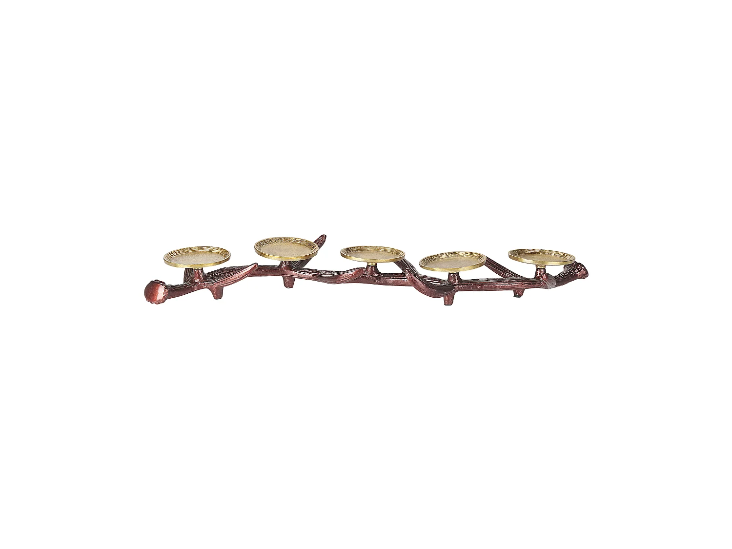 Bougeoir CLEONAE Métal 7 cm Marron