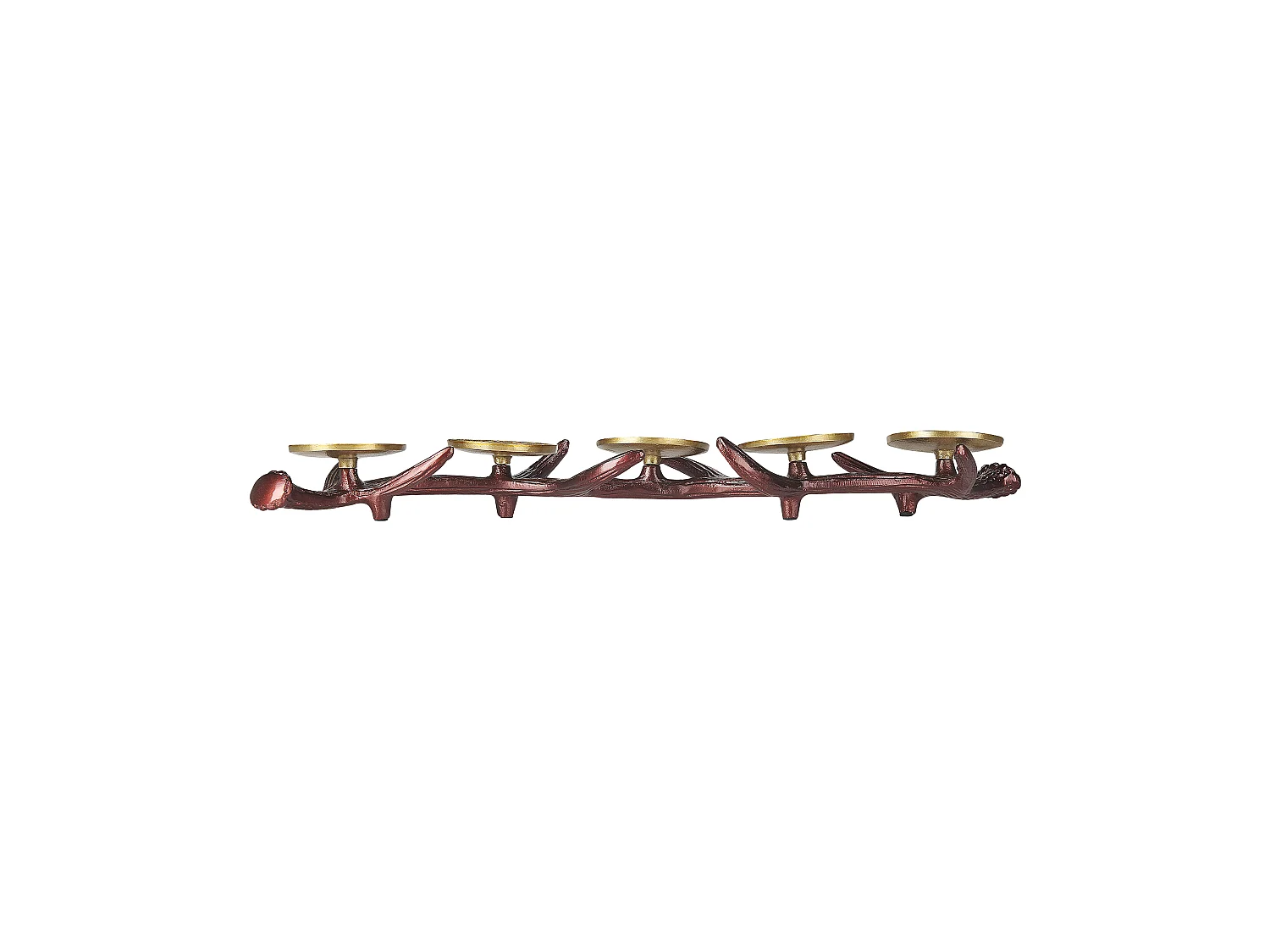 Bougeoir CLEONAE Métal 7 cm Marron