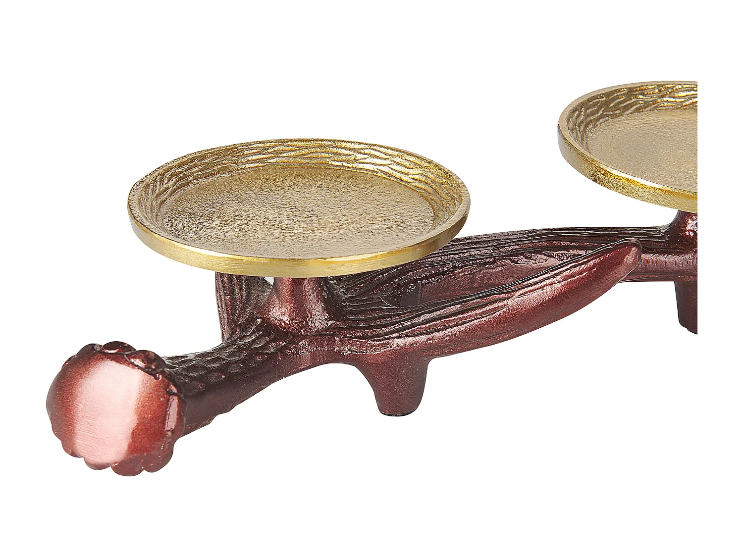 Bougeoir CLEONAE Métal 7 cm Marron