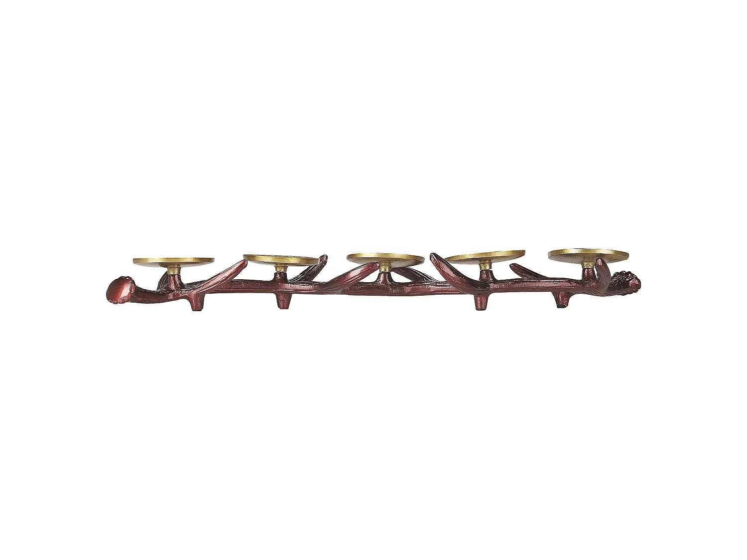 Świecznik CLEONAE Metal 7 cm Brązowy
