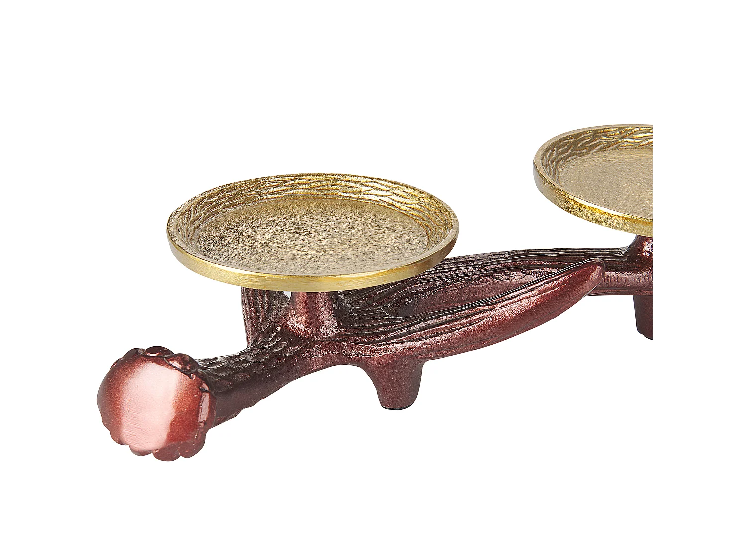Świecznik CLEONAE Metal 7 cm Brązowy