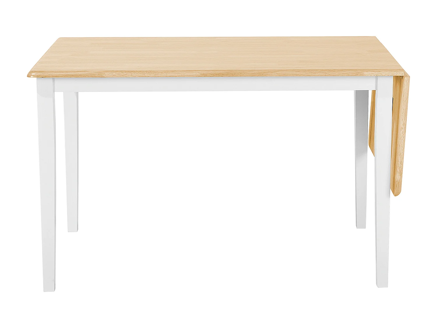 Table de salle à manger extensible LOUISIANA Marron clair 120/160 cm 75 cm Bois