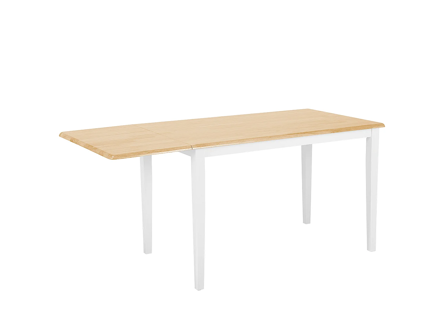Eettafel uitschuifbaar LOUISIANA Lichtbruin 120/160 cm 75 cm Hout