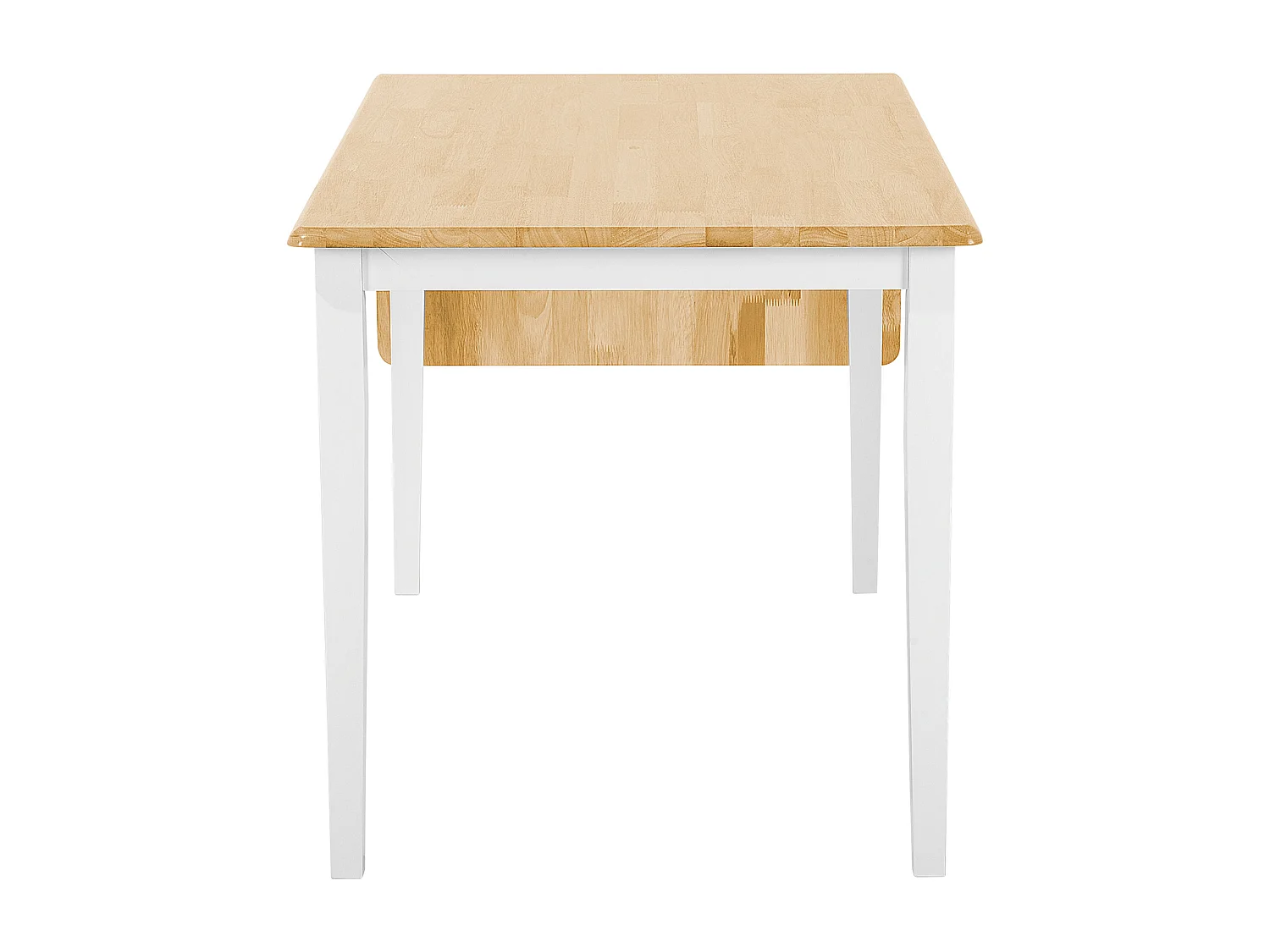 Eettafel uitschuifbaar LOUISIANA Lichtbruin 120/160 cm 75 cm Hout