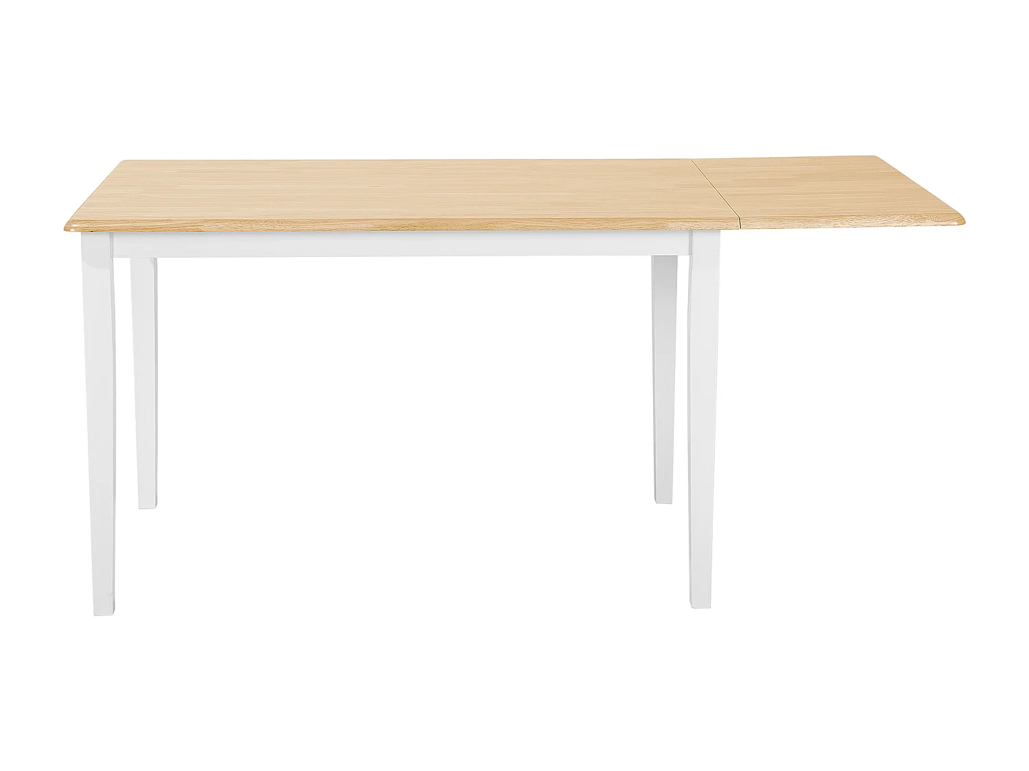Table de salle à manger extensible LOUISIANA Marron clair 120/160 cm 75 cm Bois