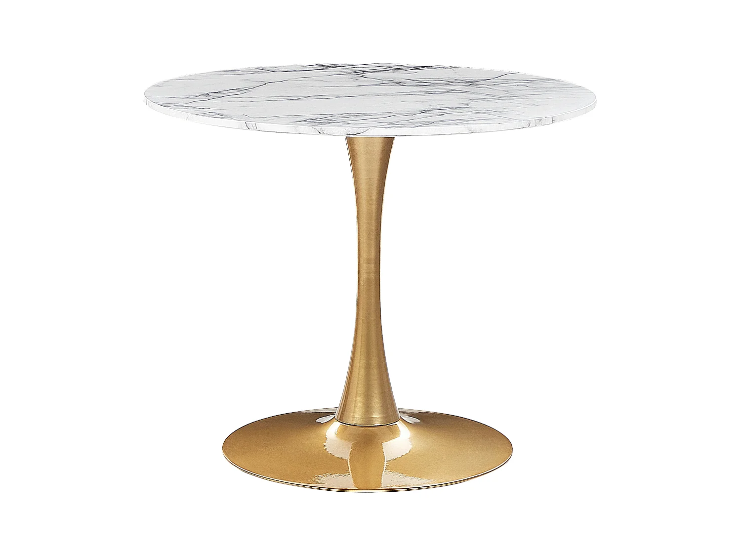 Table de repas BOCA Marbre/doré 90 cm 90 cm